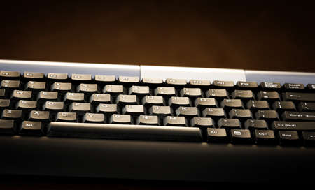 Close-up picture of a computer keyboard の写真素材