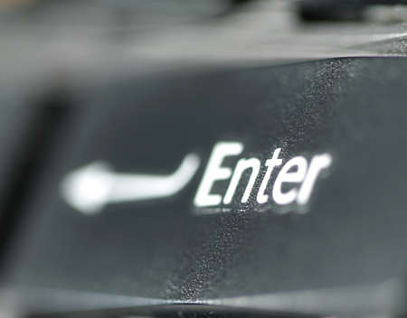 Close up photo of a black laptop keyboardの写真素材