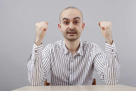 Young businessman at his desk