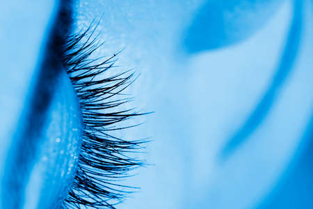 Woman Face With Closed Eyeの写真素材