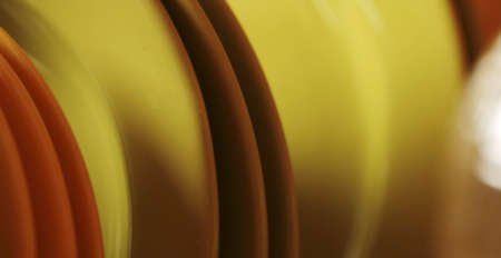 Abstract green background with curve lines - in the kitchen