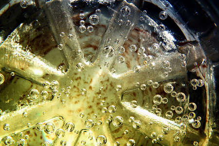 Glass of water - abstract visionの写真素材