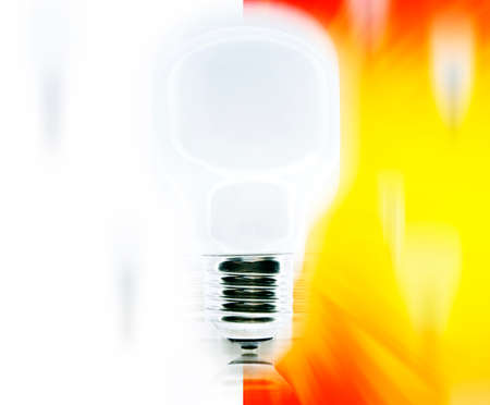 Picture of white bulbs falling.