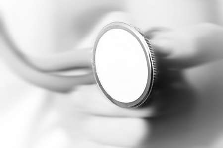 Professional young doctor at work. Close up.の写真素材