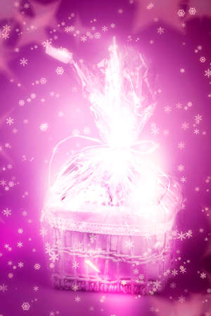 Close-up picture of christmas present.の写真素材