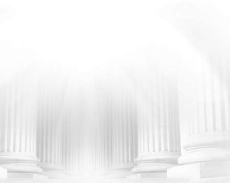 Close-up of a bright classical pillarの写真素材