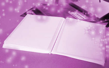 Photo Album with copy space. Great details!の写真素材