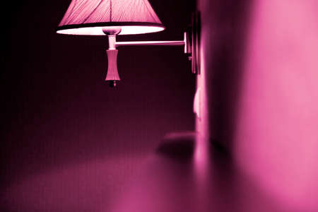 Blur picyure of an mauve lamp.の写真素材