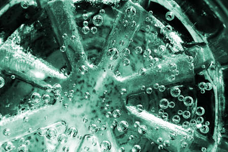 Glass of water - abstract visionの写真素材