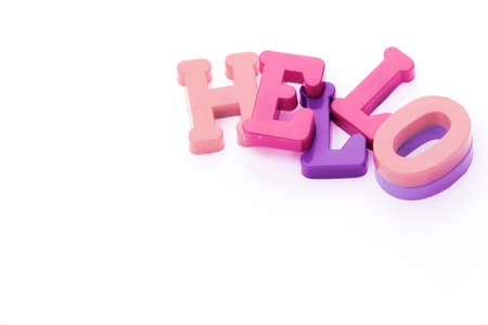 Close-up of letters. Great colours and details.の写真素材