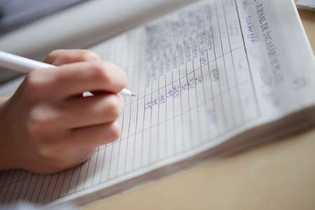 my sister and her businessの写真素材