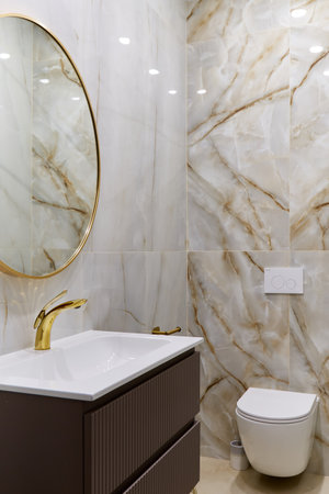 interior photography of an apartment for rent. One-room apartment with a simple and cozy design. High quality photoの写真素材