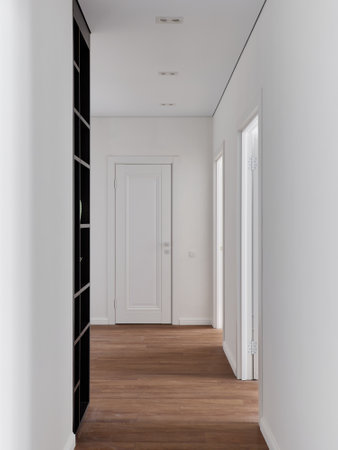 interior design. interior photography of an apartment for rent. One-room apartment with a simple and cozy design. High quality photoの写真素材