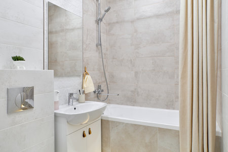 interior design. interior photography of an apartment for rent. One-room apartment with a simple and cozy design. High quality photoの写真素材