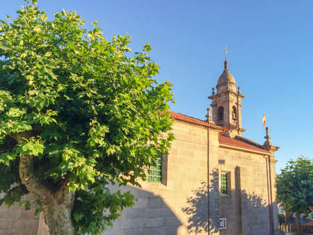 San Julian church of Arousa Islandの写真素材