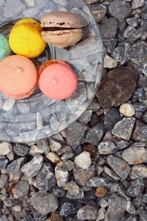 Colorful macaroonsの写真素材