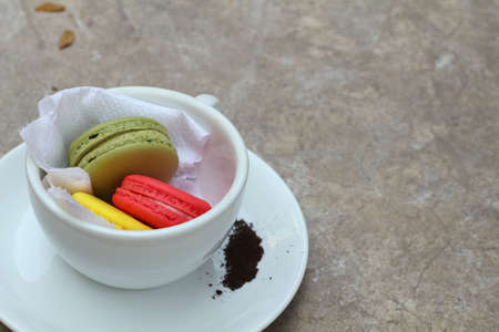 colourful macaroonの写真素材