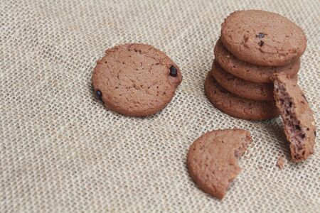 chocolate chip cookies and almond cookies