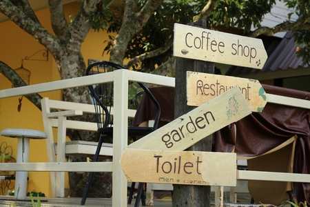 toilet vintage labe signの写真素材