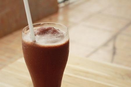 iced cocoaの写真素材