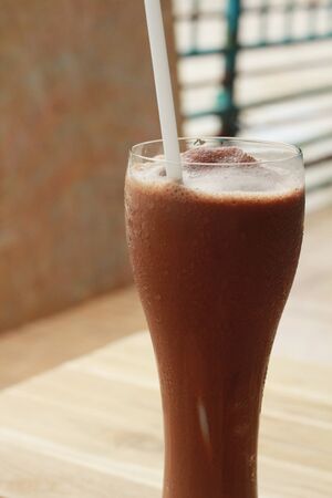 iced cocoaの写真素材