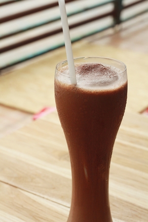 iced cocoaの写真素材