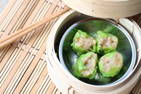 Chinese steamed dumplingsの写真素材