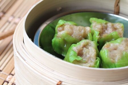 Chinese steamed dumplingsの写真素材