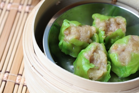 Chinese steamed dumplingsの写真素材