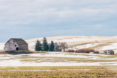 Winter Rural Scene From Lincoln County, Washington