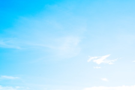 clear sky background with blue white cloud light bright clean clearの写真素材