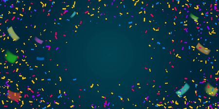 Colorful celebration background with confetti. celebration background illustration vector background.のイラスト素材