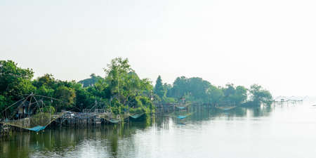 Nature fishery view landscape, sea and sky landscape. banner designの写真素材