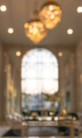 blurred picture background of a cafe and co-working space with blur background