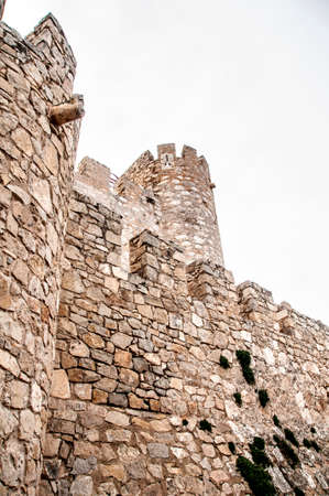 Villena castle wall in Spain