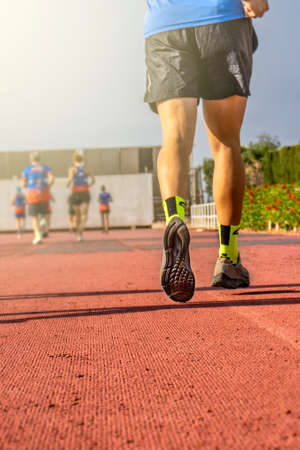 Outdoor running joggers. Healthy and Sport Concepts