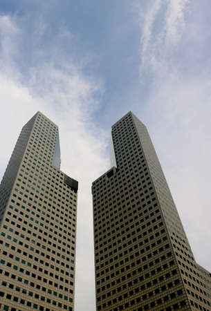 country- singapore date 05/08/2020 view of suntec city singapore skyscraper Business concept of...