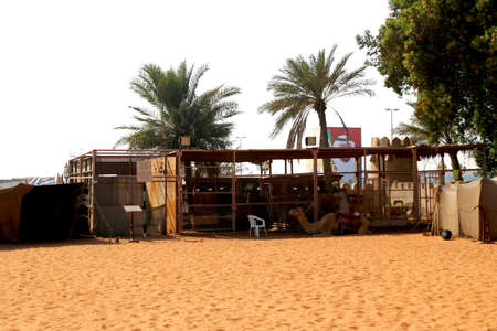 Country-U.A.E, City- Abu dhabi Date 07/20/2020 View of inside at emirate heritage club heritage villageのeditorial素材