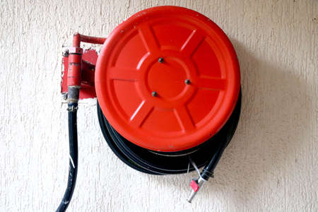 Portable Fire Extinguisher Hose Reelsの写真素材