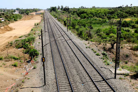 Tracks of Indian Railways . - Imageの写真素材