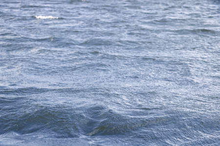 portrait view of blue water water waveの写真素材