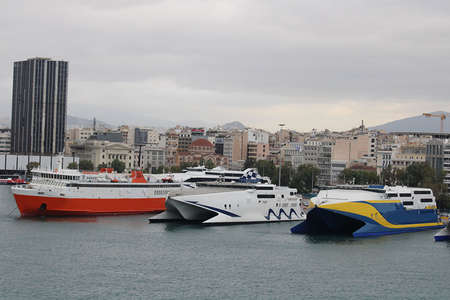 Country-Europe, City - Ship yard- Date- 15-05-2021 landscape view of large passenger ships (Cruise ship)at ship dockのeditorial素材