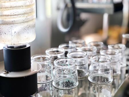 Kjeldahl Tubes in rack preparing for digestion wastewater sample, analysis Total Kjeldahl Nitrogen...