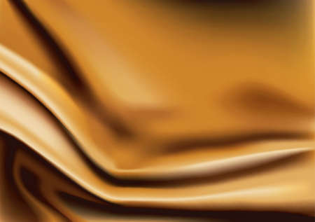 Vector of Gold silk fabric abstract backgroundのイラスト素材
