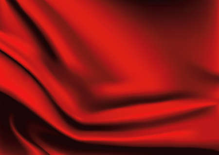 Vector of Red silk fabric backgroundのイラスト素材