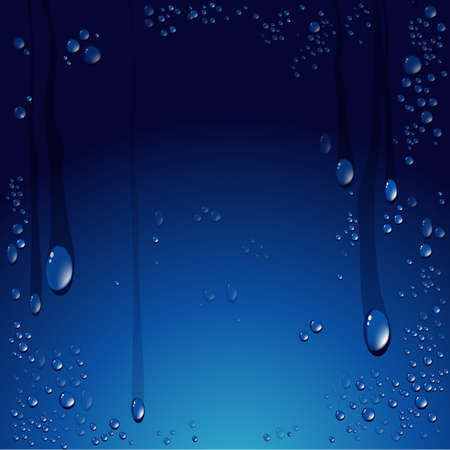 Vector of water drops backgroundのイラスト素材