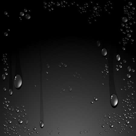 Vector of water drops backgroundのイラスト素材