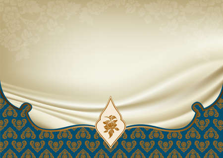 Asian traditional art Design, Thai traditional design, thai backgroundのイラスト素材