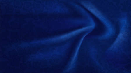 Patterned Blue Silk Fabric Backgroundのイラスト素材