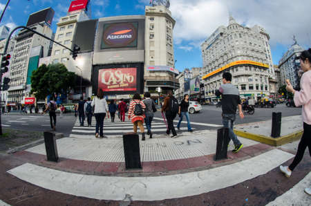 Buenos Aires Argentina, streets and peopleのeditorial素材